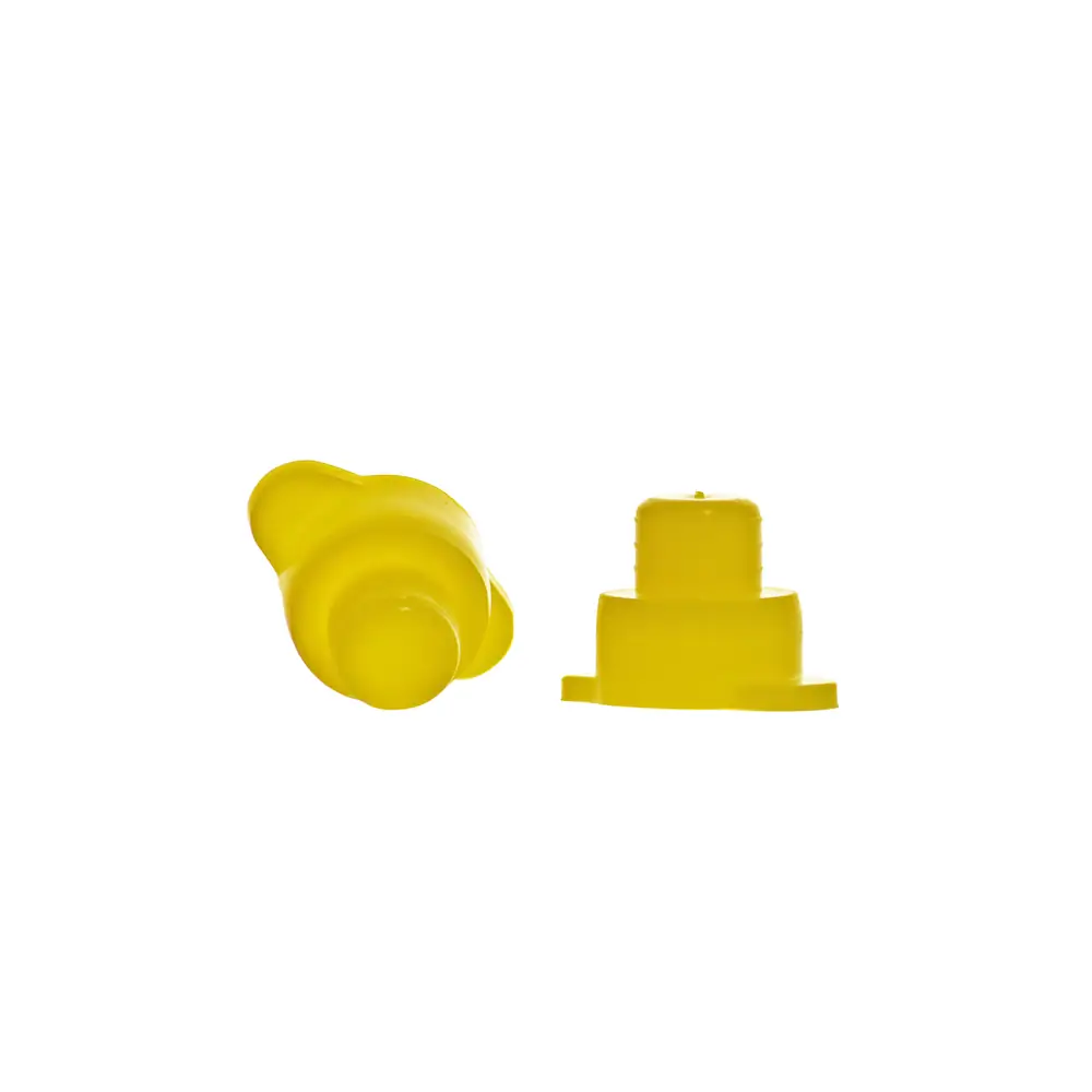 MTC Bio S4100-5 Spectrophotometer Cuvette Caps, Round, Yellow, 500 Caps/Unit Primary Image