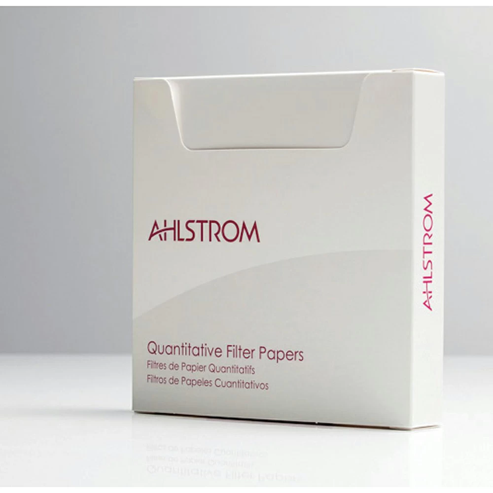 Ahlstrom 0550-1100 Quantitative Filter Papers, Hardened, Ashless, Grade 55, 11cm, 100/Unit primary image