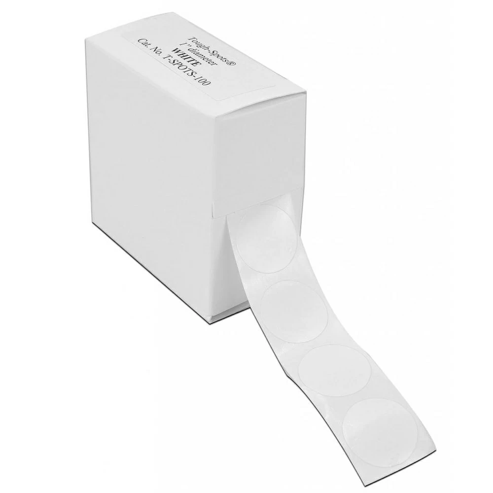 Diversified Biotech T-SPOTS-100, 50ml Tubes, White, 500 Spots/Unit primary image
